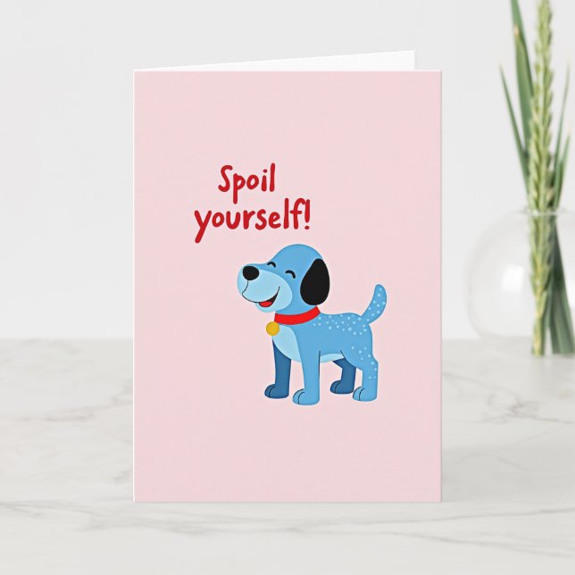 Carte Azure Dog Pamprenez-Vous (Devant)
