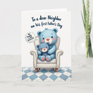 Carte Azure pour la Fête des Pères Embrassez