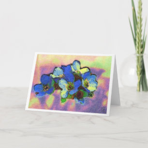 Carte azzurri de fiori