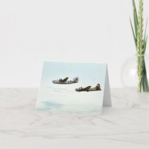 Carte B24 et B17 Flying Note