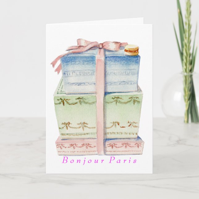 Carte B o n j o u P a r i s notecard (Devant)