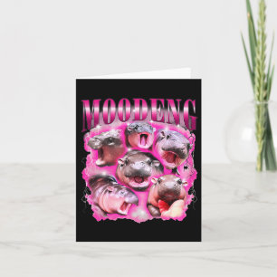 Carte Ba moo-deng drôle