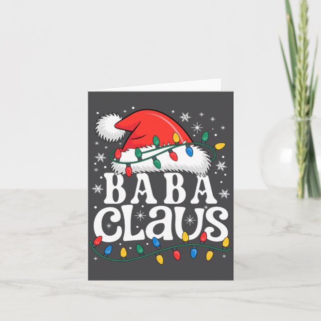 Carte Baba Claus Funny Xmas Christmas Grandma Holiday St (Devant)