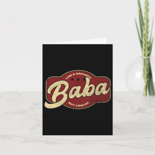 Carte Baba comme un grand-père mais plus cool - Baba ara