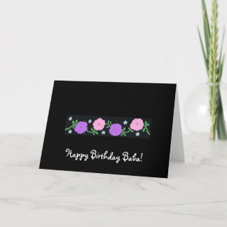 Carte Baba de joyeux anniversaire !