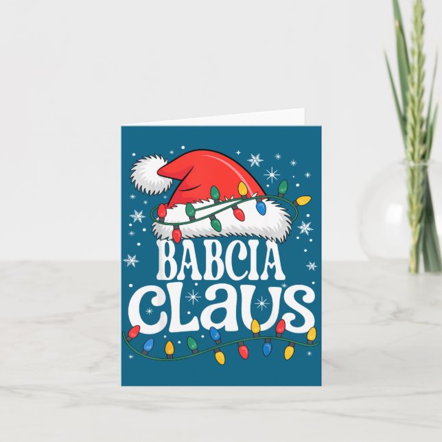 Carte Babcia Claus Funny Xmas Christmas Grandma Holiday  (Devant)
