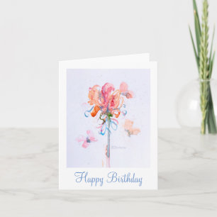Carte Babfly Fleur Birthday