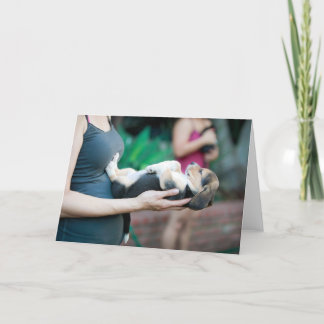 Carte Baby Beagle horizontal