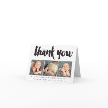 Baby Boy Girl Merci 3 Photo Salutation personnalis