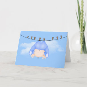 Carte Baby Boy sur Clothesline