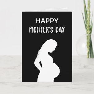 Carte Baby Bump Pregnant Maman pour être heureux la fête