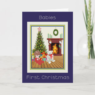 Carte Baby First Christmas Baby Tree & Room
