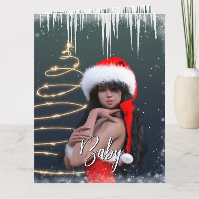 Carte Baby It's Cold Outside Christmas Card (SF 8.5x11) (Devant)
