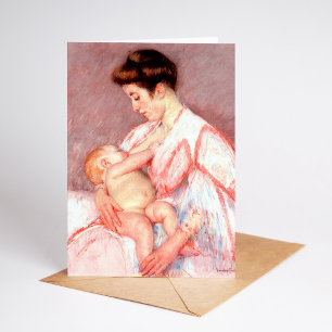 Carte Baby John Être nourri   Mary Cassatt