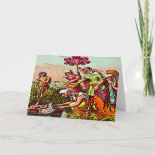 Carte Baby Moses at the river Greeting card 2