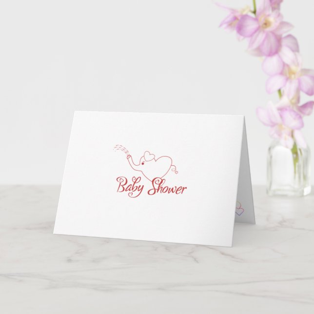 Carte Baby shower (Orchidée)