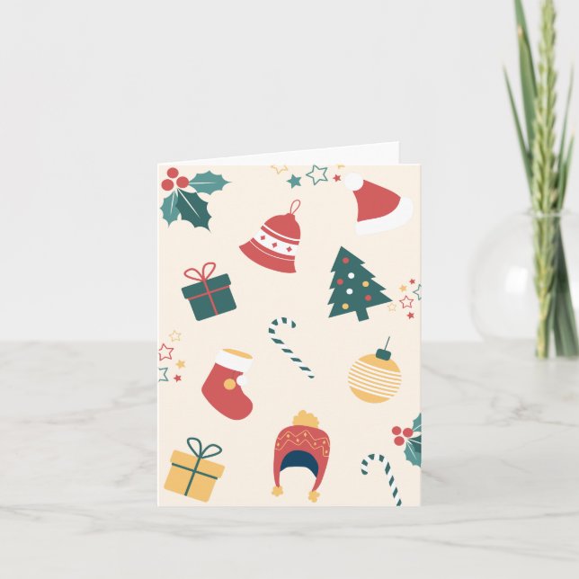 Carte Baby shower cadeaux de Noël (Devant)