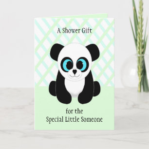Carte Baby shower Cute Panda