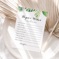 Carte Baby shower de destination