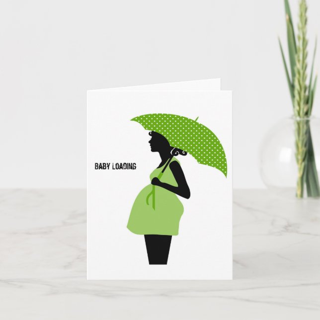 Carte Baby shower de grossesse de chargement de bébé (Devant)