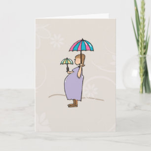 Carte Baby shower Félicitations Maman Enceinte