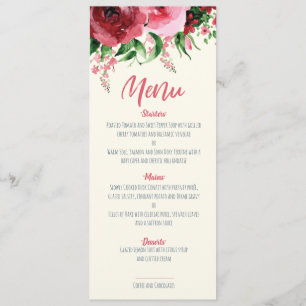 Carte Baby shower Floral