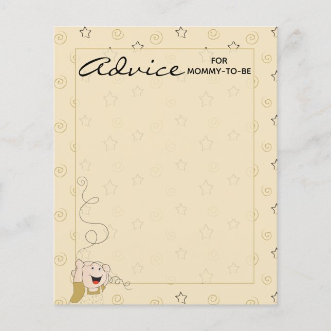 Carte baby shower "Gold Black Stars" (Devant)