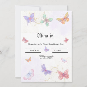 Carte baby shower Invitation.