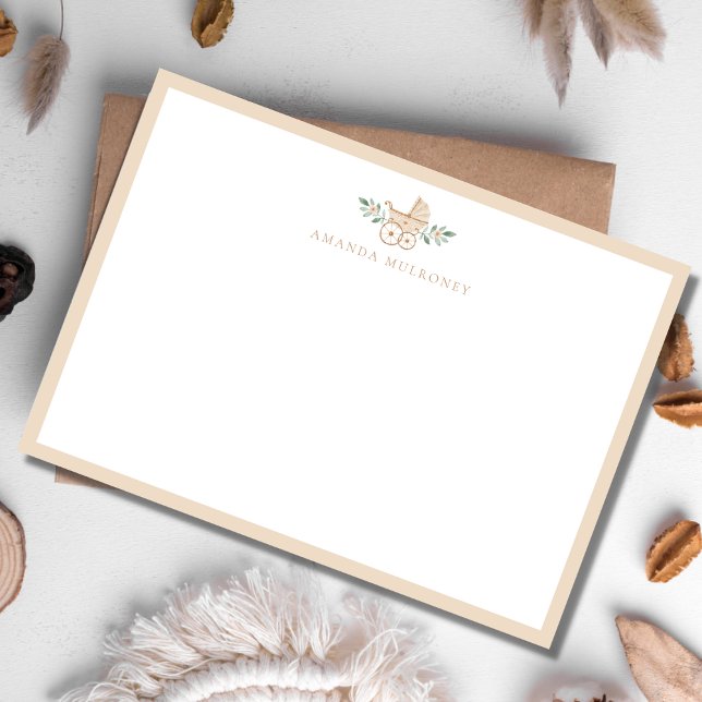 Carte baby shower Merci plat (Créateur téléchargé)