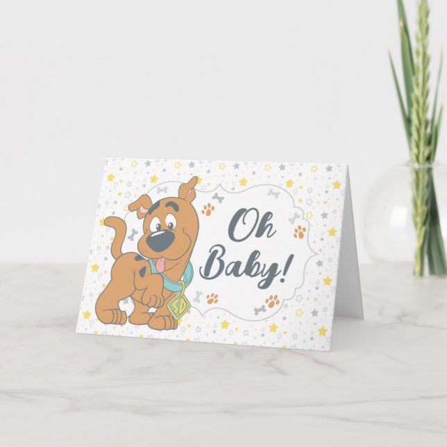 Carte Baby shower Scooby-Doo (Devant)