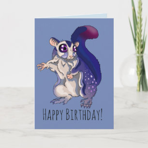 Carte Baby Sugar Glider Anniversaire