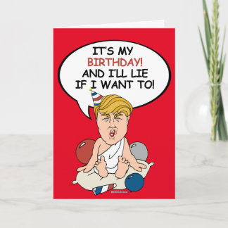 Carte Baby Trump Birthday Card - C'est mon anniversaire