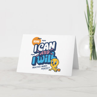 Carte Baby TWEETY™ - Je Peux Et Je Vais