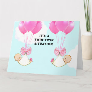 Carte Baby Twins Congrats