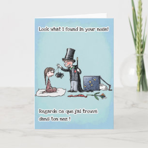 Carte Bac magique pour enfants - Français Anglais