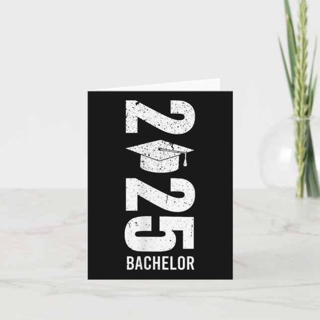 Carte Baccalauréat Bachelor 2025 Bachelor Party Grad (Devant)
