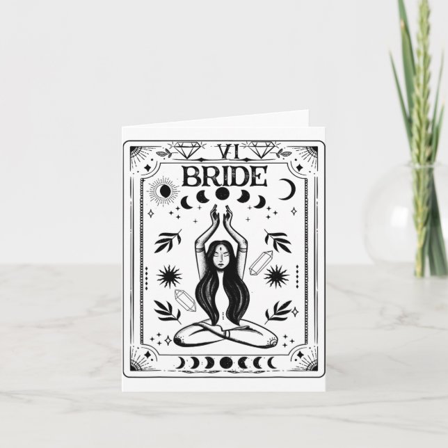 Carte Bachelor gothique céleste de Tarot Coven Bride (Devant)