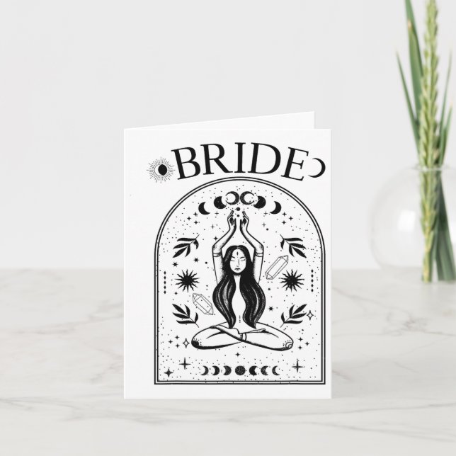 Carte Bachelor gothique céleste de Tarot Coven Bride (Devant)