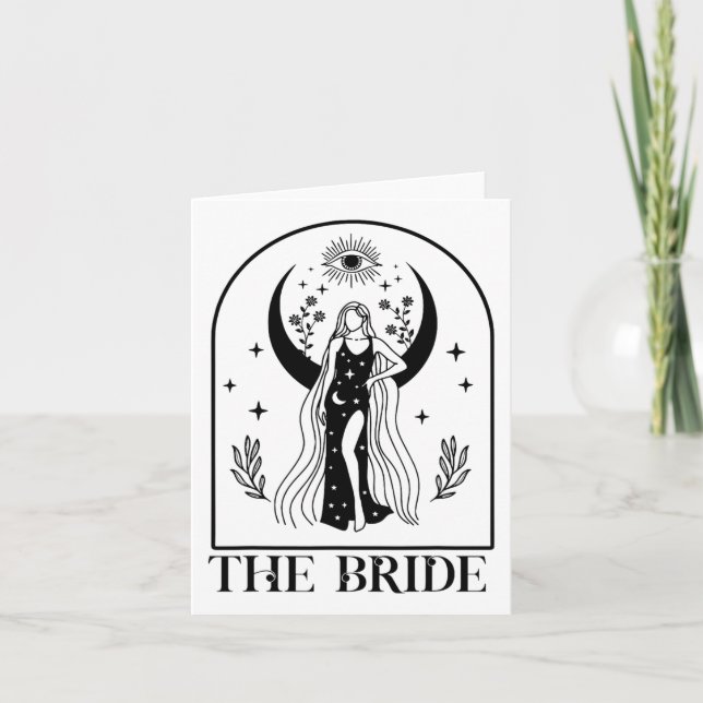 Carte Bachelorette Mariage gothique Cuisine de Mariage C (Devant)