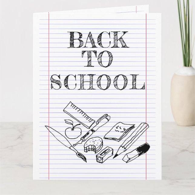 Carte Back to school (Devant)