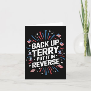 Carte Back Up Terry Shirt Mettre Dans L'Inverse Drôle 4è