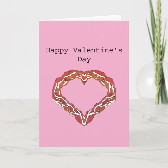 Carte Bacon Valentine's Day (Devant)