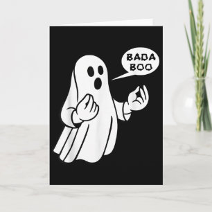 Carte Bada Boo Fantôme Italien Drôle T-shirt Halloween_1
