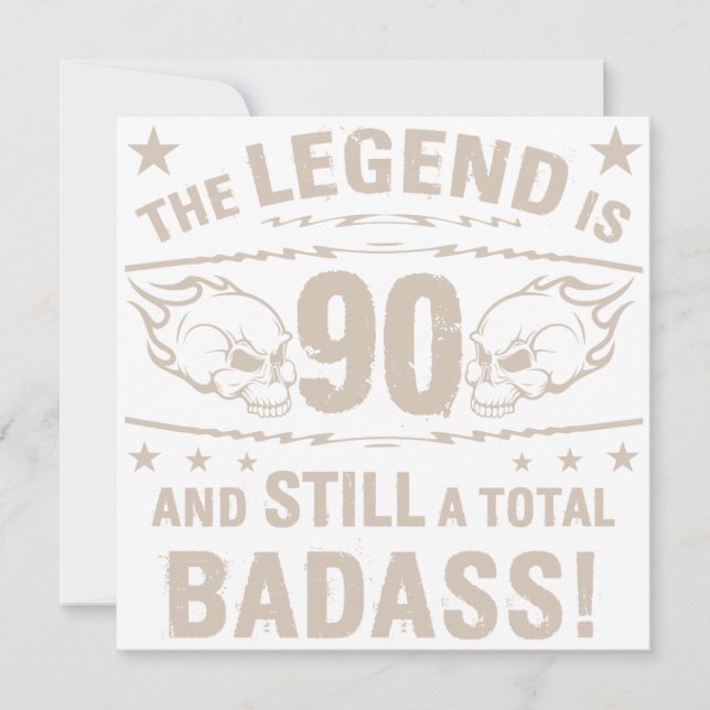 Carte Badass 90e anniversaire (Devant)