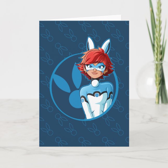 Carte Badge Bleu Bunnyx (Devant)
