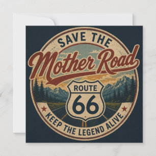 Carte Badge Rétro Route 66 Parc National de Style Montag