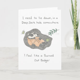 Carte Badger Burn Out