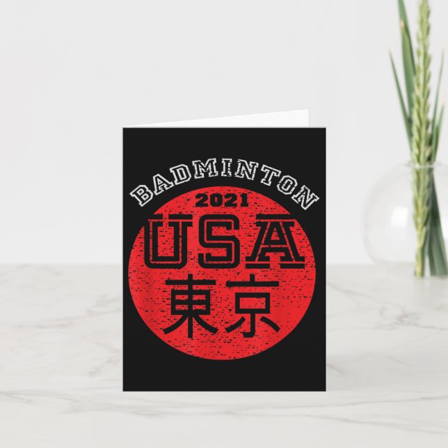 Carte Badminton 2021 États-Unis  (Devant)