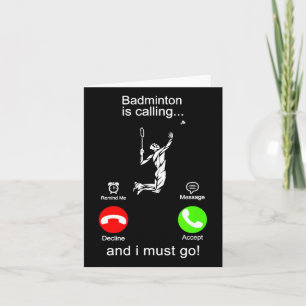 Carte Badminton Appelle