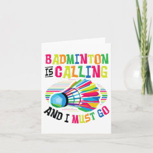 Carte Badminton Appelle Badminton